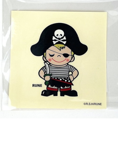 内藤ルネ パイレーツ 復刻シール 文具 RUNE