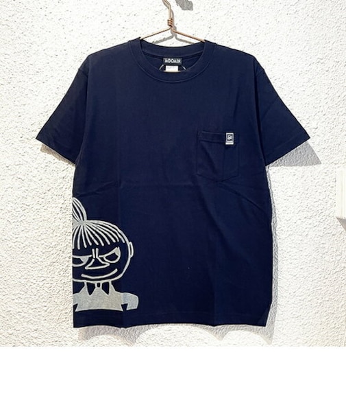 ムーミン リトルミイ ポケット Tシャツ (ネイビー) Mサイズ アパレル