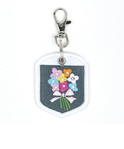 内藤ルネ FLOWER 刺繍キーホルダー