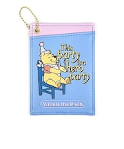 ディズニー くまのプーさん 両面パスケース ブルー 日本製 Disney