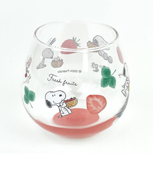 スヌーピー ゆらゆらグラス ストロベリー コップ 食器 日本製