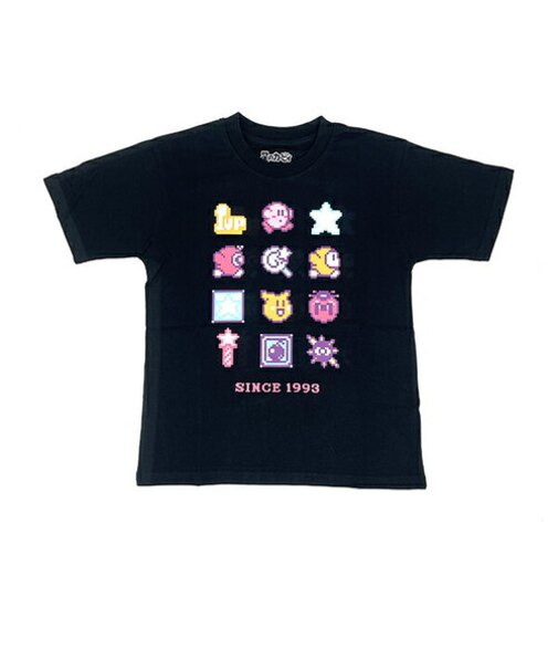 星のカービィ キッズ ドットアイコン Tシャツ(ブラック) 130cm アパレル 任天堂