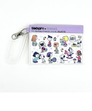 スヌーピー シングルパスケース ALL PEANUTS GIRLS パープル SNOOPY