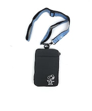 スヌーピー SNOOPY マルチショルダー ダークグレイ バッグ スマホショルダー ICカード パスケース 旅行