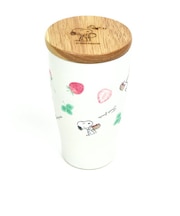 スヌーピー ストロベリー 木蓋付タンブラー コップ FRUITS SERIES SNOOPY