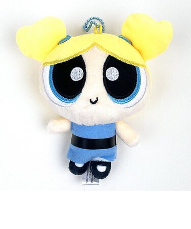 パワーパフガールズ ぬいぐるみマスコット バブルス ぬいぐるみ インテリア ボールチェーン付