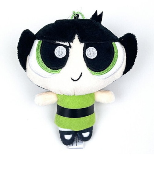 パワーパフガールズ ぬいぐるみマスコット バターカップ ぬいぐるみ インテリア ボールチェーン付
