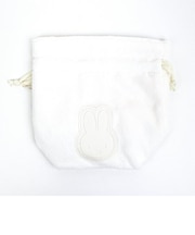 ミッフィー miffy 巾着袋 アイボリー ミッフィー ポーチ 小物入れ メイクポーチ