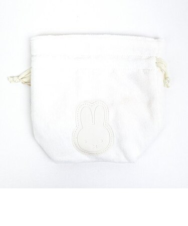 ミッフィー miffy 巾着袋 アイボリー ミッフィー ポーチ 小物入れ メイクポーチ