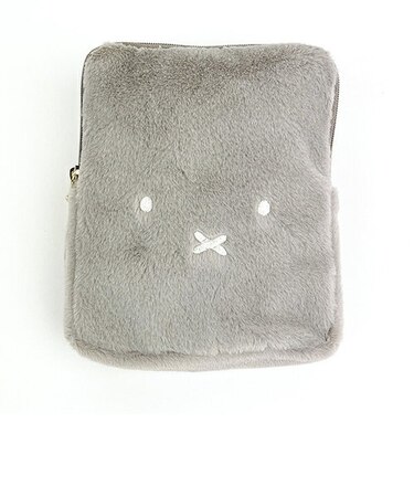 ミッフィー miffy フラットポーチ グレージュ ミッフィー 小物入れ メイクポーチ