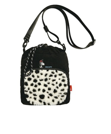 スヌーピー ボアポケットミニショルダーバッグ ブラック SNOOPY