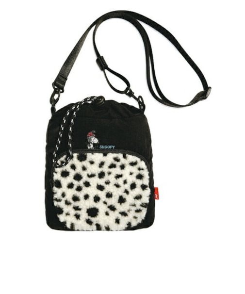 スヌーピー ボアポケットミニショルダーバッグ ブラック SNOOPY