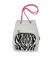 スヌーピー ボアポケット2WAYポシェット グレー SNOOPY