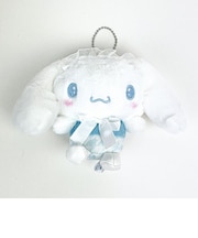 サンリオ シナモロール フレンチ千鳥 マスコット ぬいぐるみ ボールチェーン ホワイト