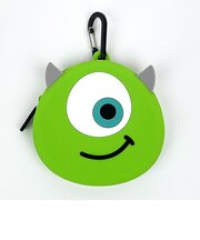 ディズニー ピクサー PIXER モンスターズ・インク カラビナ付シリコンポーチ マイク グリーン