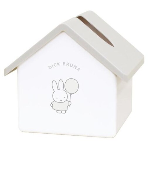 ミッフィー miffy ハウス型ティッシュケース (グレー)