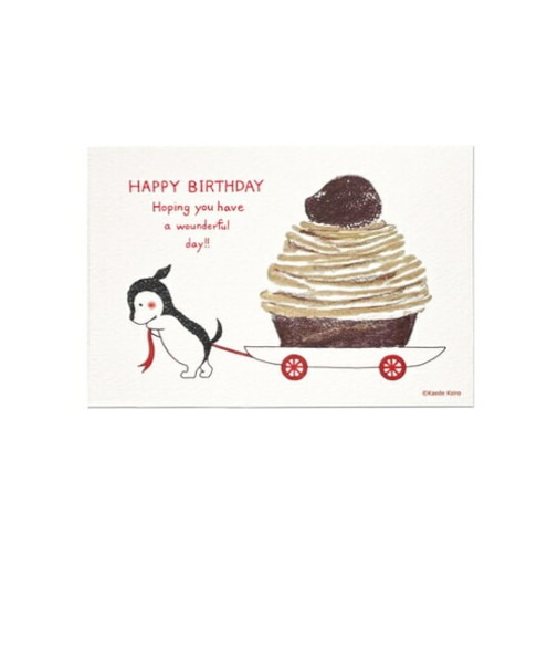 チェスくん ポストカード 「HAPPY BIRTHDAY」