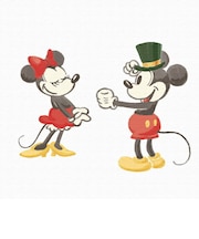 ディズニー  ミッキー ミニー 一輪挿し 花瓶 アートパネル インテリア Disney 日本製