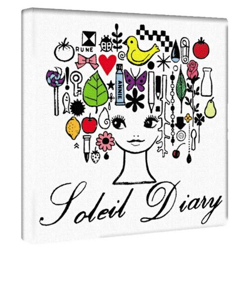 内藤ルネ キャンバスアート Soleil Diary A インテリア アートパネル