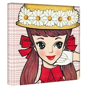 内藤ルネ キャンバスアート ルネガール＜キャノチェ＞ インテリア アートパネル