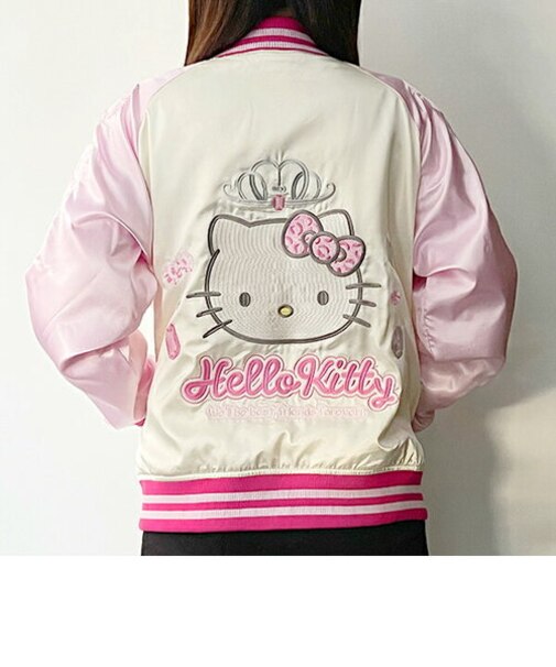ハローキティ ジュエリーリボン スカジャン サンリオ ブルゾン