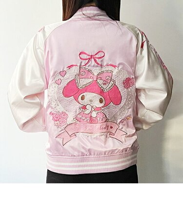 マイメロディ レースピンクローズ スカジャン サンリオ ブルゾン