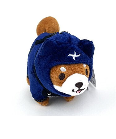 忠犬もちしば ぬいぐるみ ボールチェーンマスコット おかか忍者立ちポース インテリア