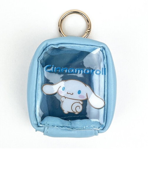 サンリオ シナモロール シナモン カラビナ付きミニポーチ ブルー 小物入れ