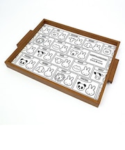 ミッフィー ウッドトレーL (miffy and animals) お盆 日本製