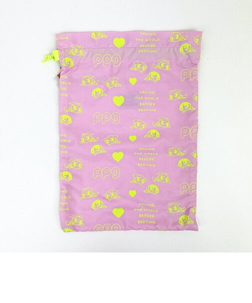 パワーパフガールズ 巾着ポーチ ピンク 小物入れ コスメ ポーチ