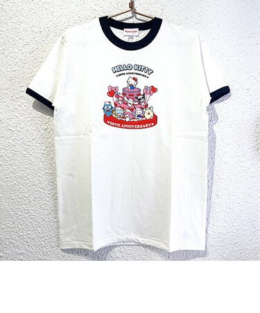 サンリオ ハローキティ リンガーTシャツ Mサイズ アパレル 50th Anniversary