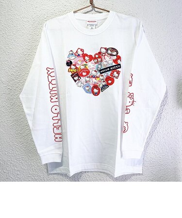サンリオ ハローキティ ロングスリーブTシャツ Mサイズ アパレル 50th Anniversary