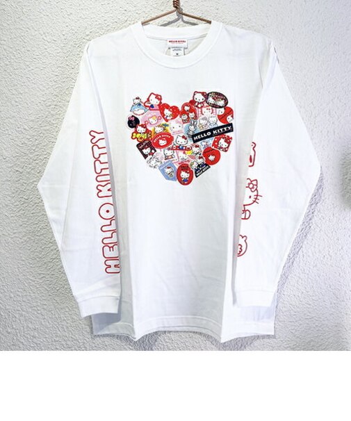 サンリオ ハローキティ ロングスリーブTシャツ Mサイズ アパレル 50th Anniversary