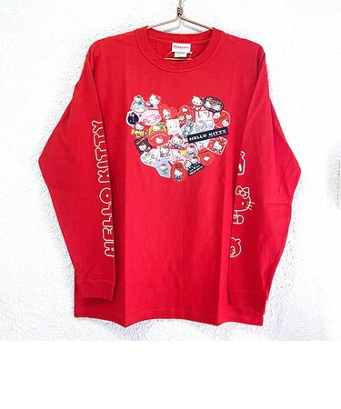 サンリオ ハローキティ ロングスリーブTシャツ Mサイズ アパレル 50th Anniversary