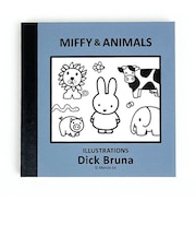 ミッフィー MIFFY & ANIMALS スクエアメモ (ブルー) 文具 日本製