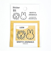 ミッフィー MIFFY & ANIMALS ステッカー (イエロー) 文具 日本製
