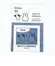 ミッフィー MIFFY & ANIMALS ステッカー (ブルー) 文具  日本製