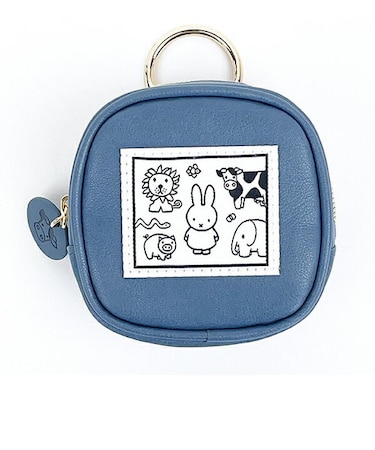 ミッフィー MIFFY & ANIMALS ポーチ (ブルー) 小物入れ