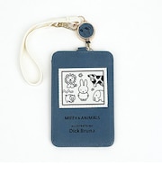 ミッフィー MIFFY & ANIMALS パスケース (ブルー) 定期入れ
