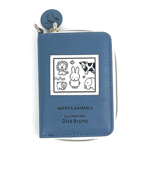 ミッフィー MIFFY & ANIMALS カードケース (ブルー) パスケース
