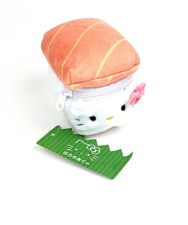 サンリオ ハローキティ ぬいぐるみポーチ 寿司 小物入れ メイク入れ