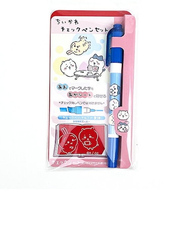 ちいかわ チェックペンセット赤シート 文具