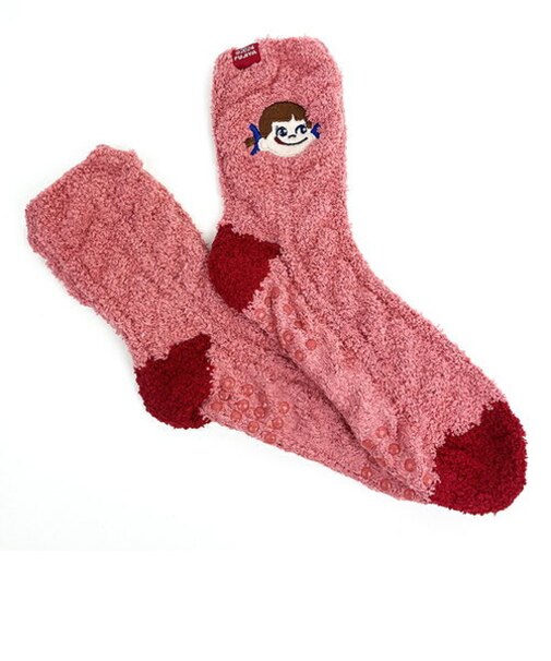 ペコちゃん ルームソックス (ピンク)