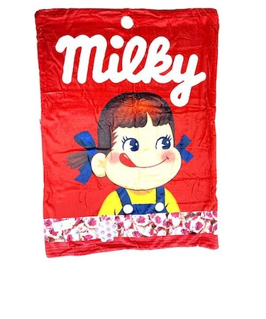 ペコちゃん パック デジタルプリントブランケット ミルキーアイテム (ミルキーパッケージ)
