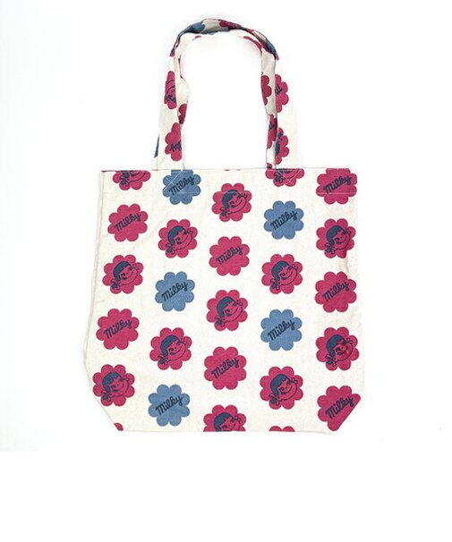 ペコちゃん ミルキー A4トートバッグ (ナチュラル)