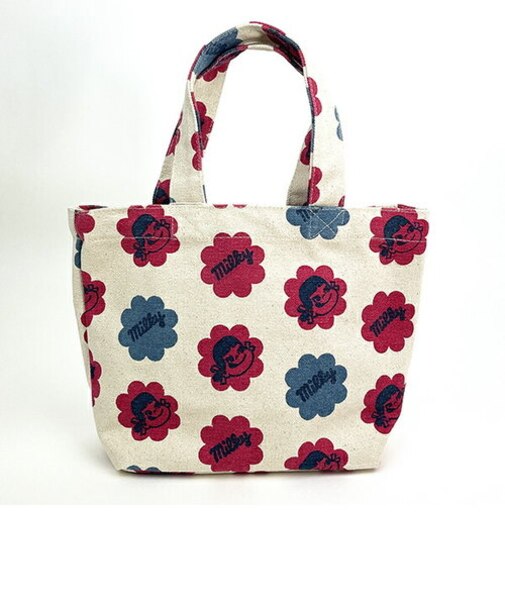 ペコちゃん ミルキー ミニトートバッグ (ナチュラル)