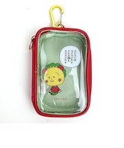 コジコジ キャリーポーチ レッド 小物入れ メイクポーチ カラビナ付き