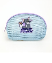 トムとジェリー メッシュラウンドポーチ(ブルー) トムジェリ