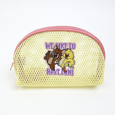 トムとジェリー メッシュラウンドポーチ(イエロー) トムジェリ