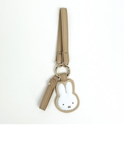 ミッフィー miffy PUスマートキーホルダー ミッフィーフェイス ベージュ